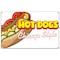 Signmission Hot Dogs Chicago Style Banner Heavy Duty 13 Oz Vinyl with Grommets B-60 Hot Dogs Chicago Style - alternate 1